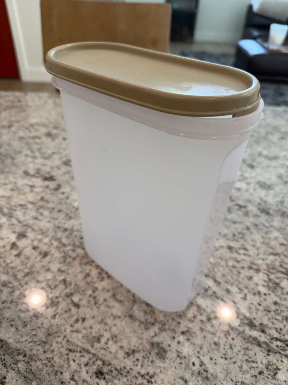 Airtight Kitchen Storage Container with Tan Lid - Versatile Pantry Organizer